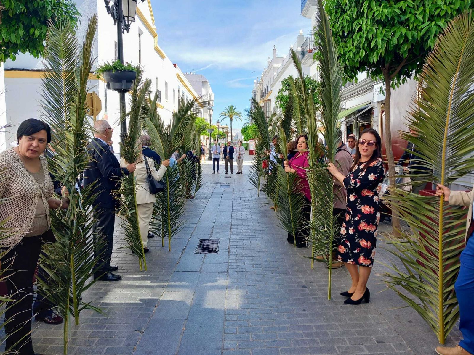 Las imágenes del Domingo de Ramos en Chiclana con La Borriquita y El Huerto