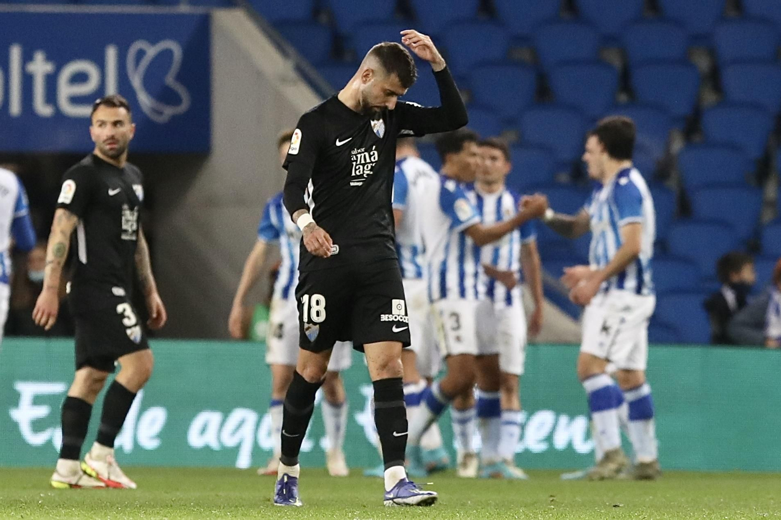 Una imagen de la Real Sociedad B - Málaga CF Una imagen de la Real Sociedad B - Málaga CF