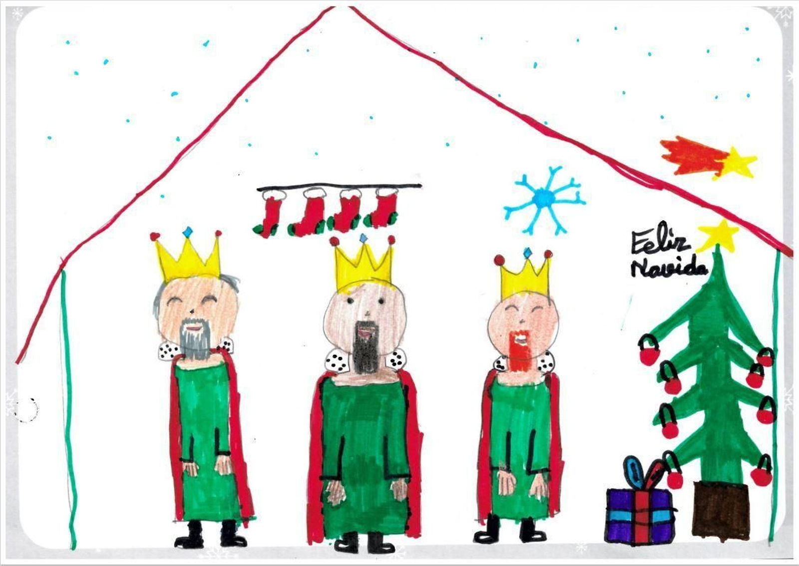 Concurso infantil Dibuja y Pinta la Navidad 2022 de El Corte Inglés