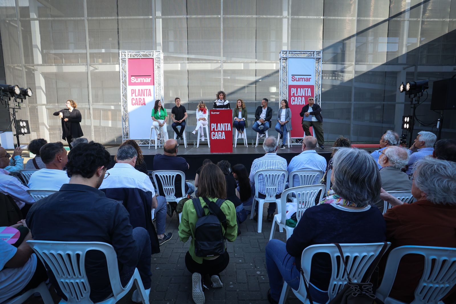Imágenes del mitin de SUMAR con Yolanda Díaz en Jerez