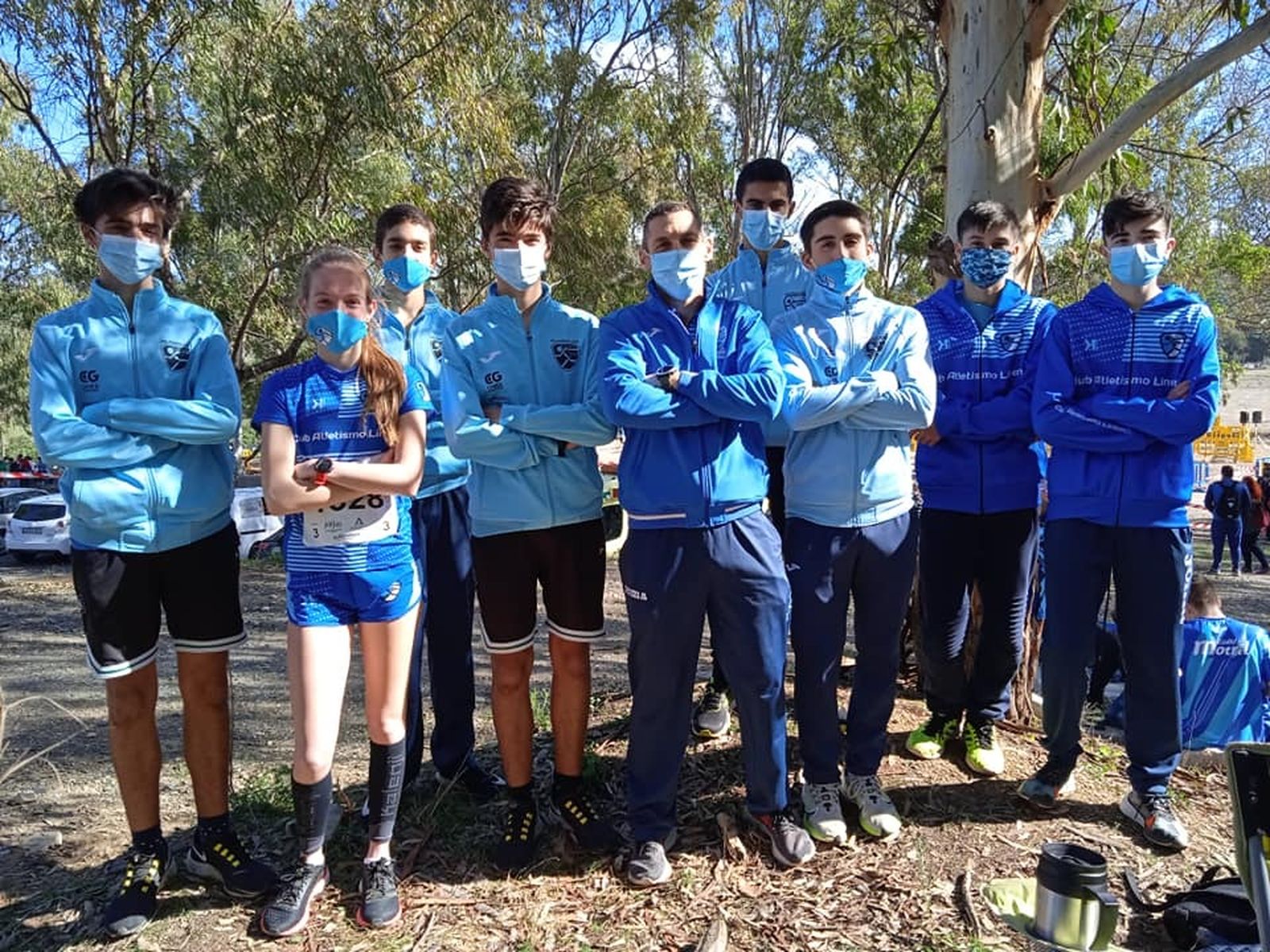 La expedición del Club Atletismo Linense.