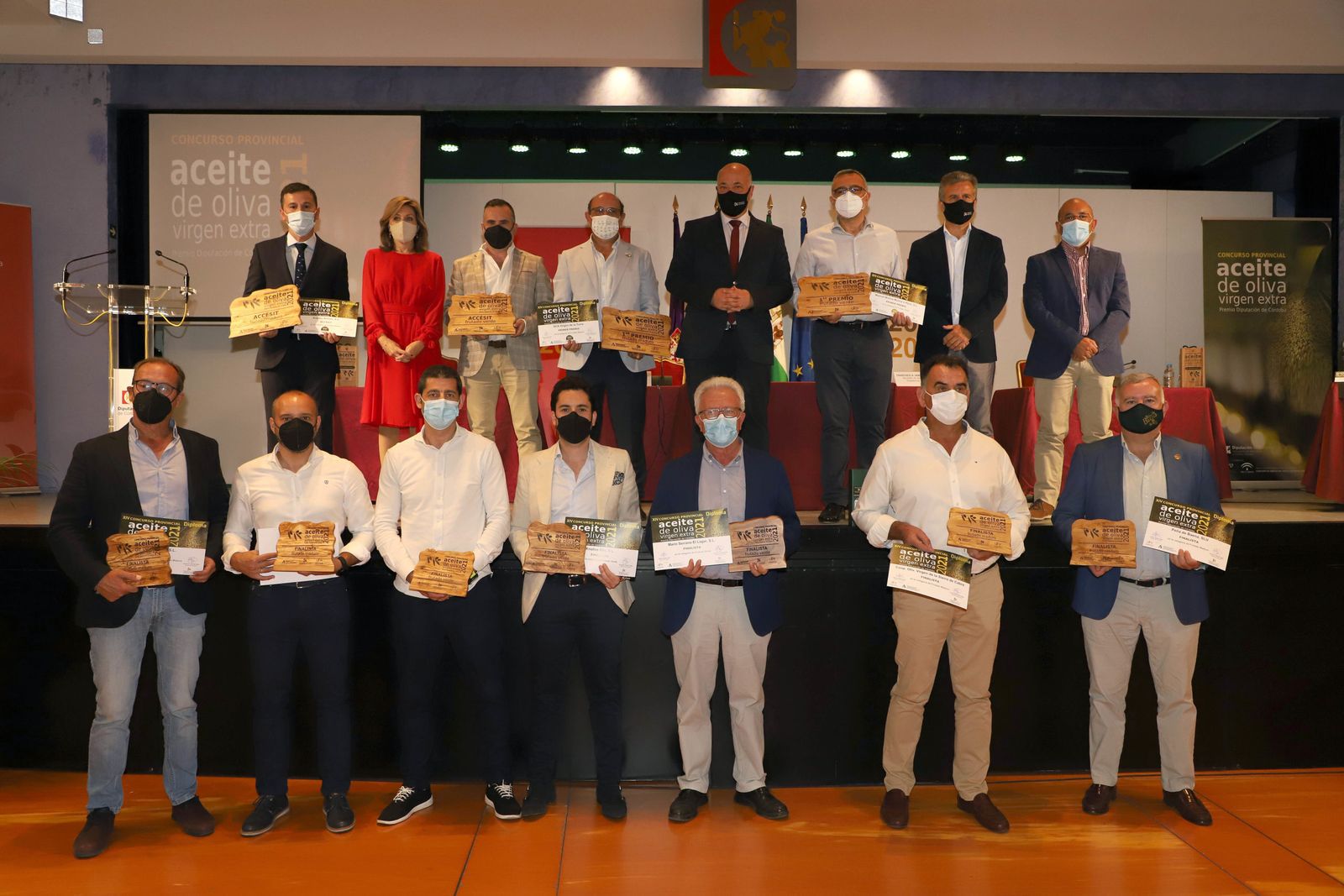Foto de familia del XIV Concurso Provincial a la Calidad AOVE de Córdoba.