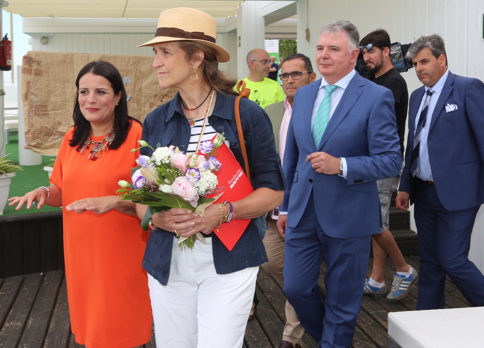 La Infanta Doña Elena asiste a varios talleres de prevención de la fundación Mapfre, en imágenes