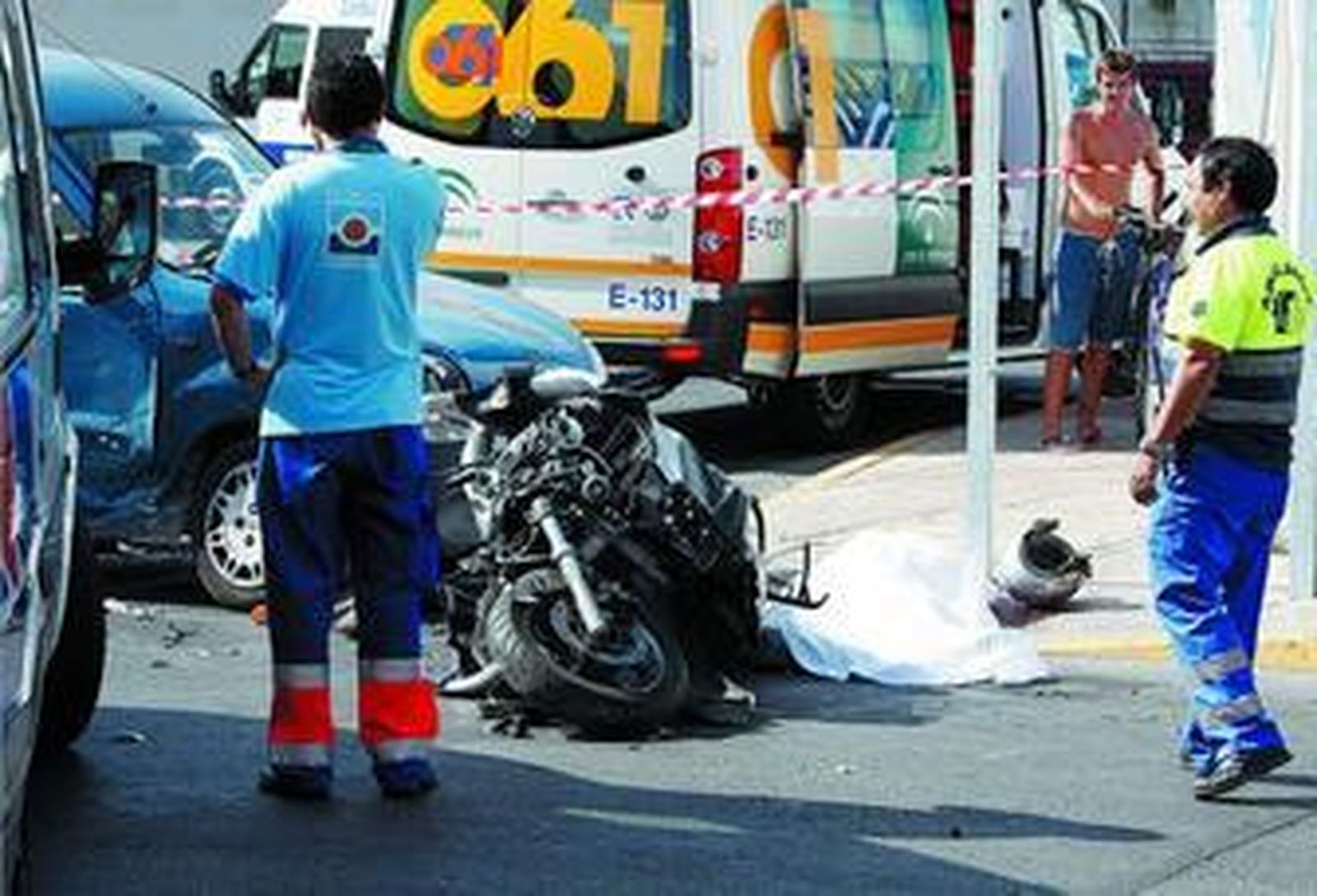 Fallece un motorista en Cádiz