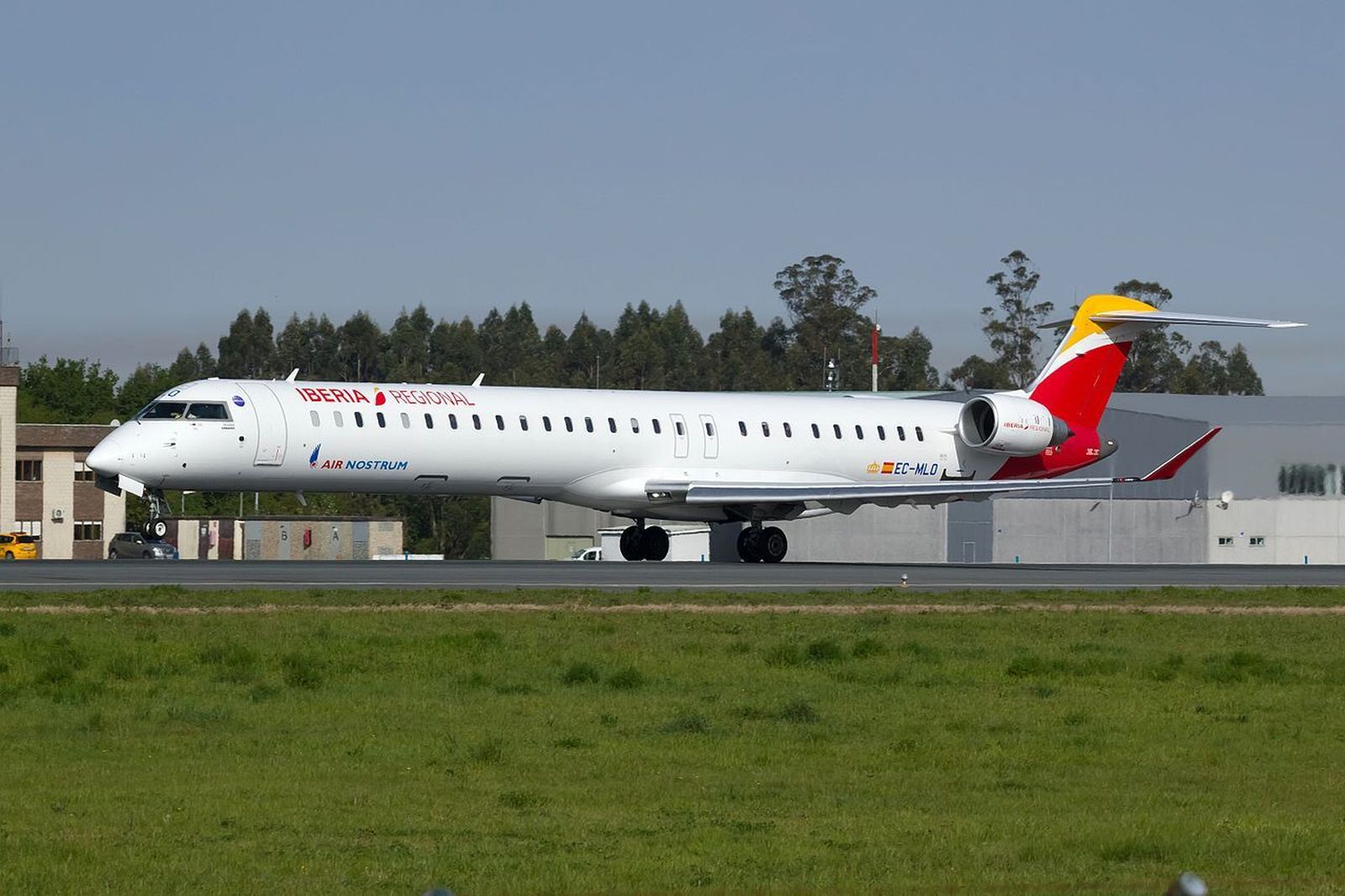 Un avión de Iberia Regional Air Nostrum, similar al de la polémica.