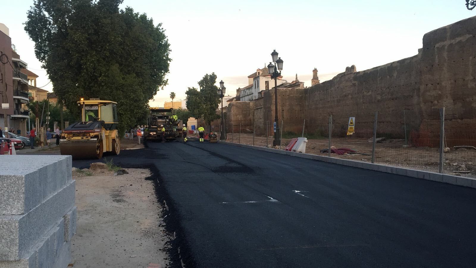 Obras en la Ronda del Marrubial.