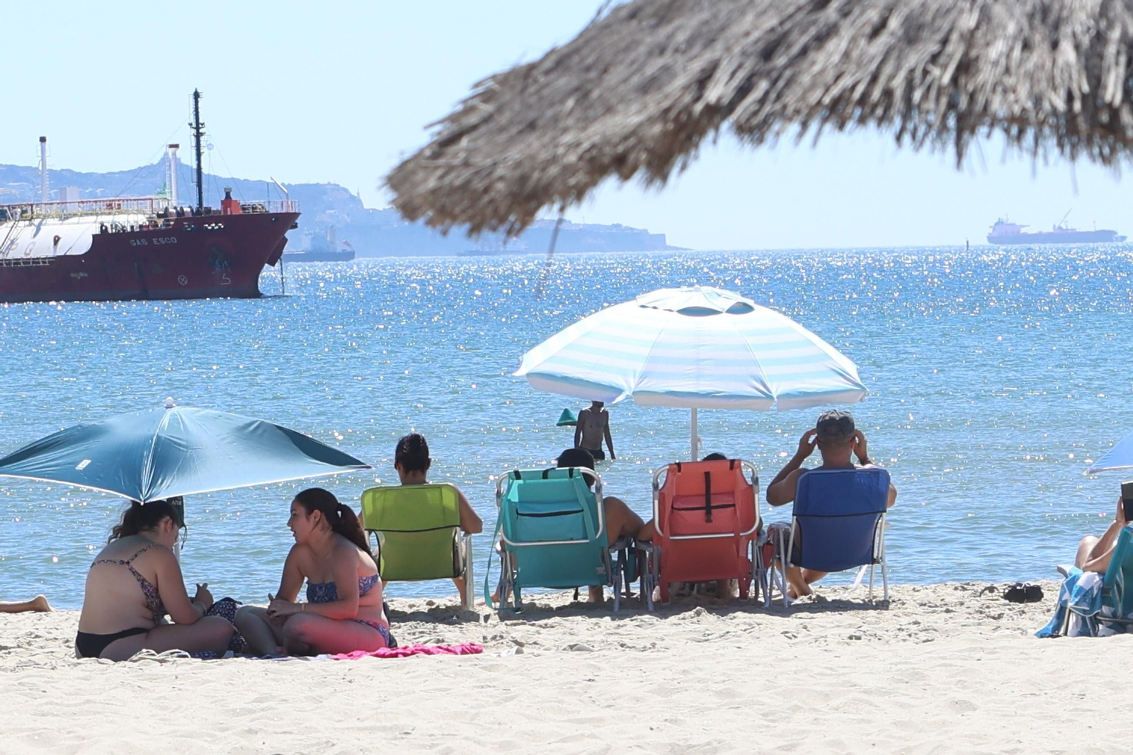 Las fotos del último domingo de playa de agosto en el Campo de Gibraltar