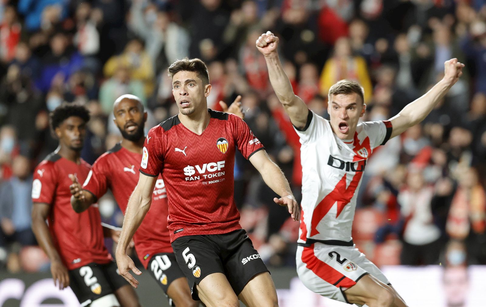 Gabriel Paulista, en el encuentro ante el Rayo de este pasado lunes.