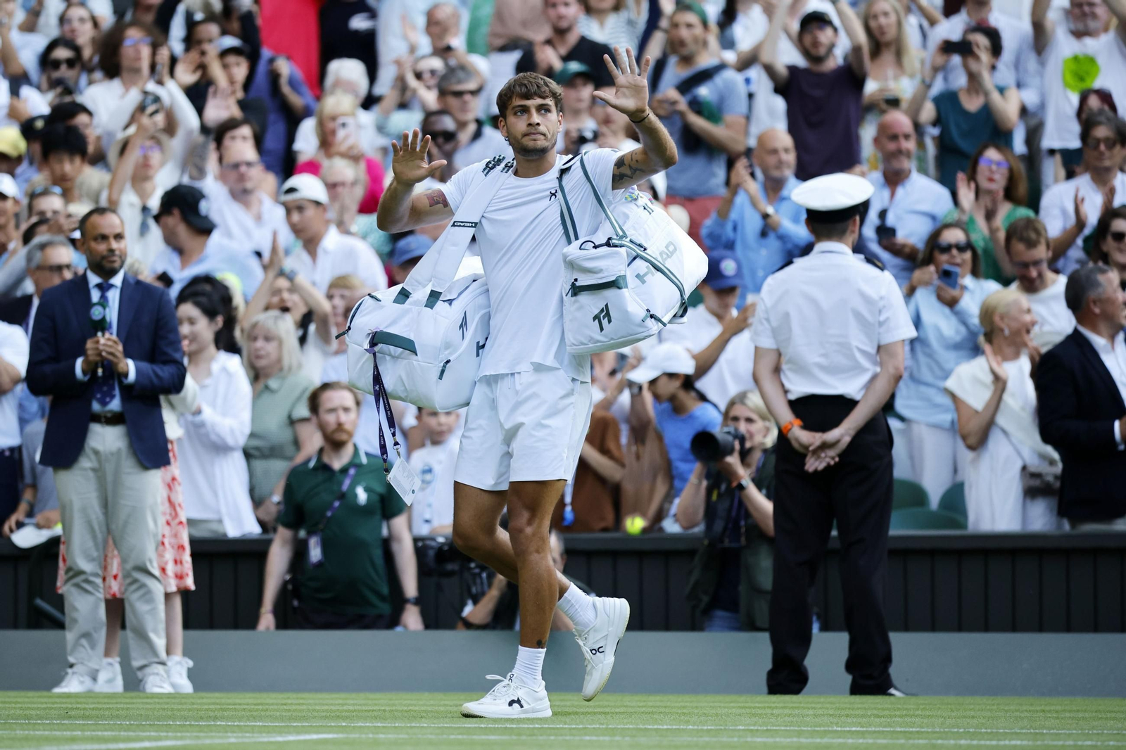 Las fotos de Wimbledon con las clasificaciones de Djokovic y Sinner