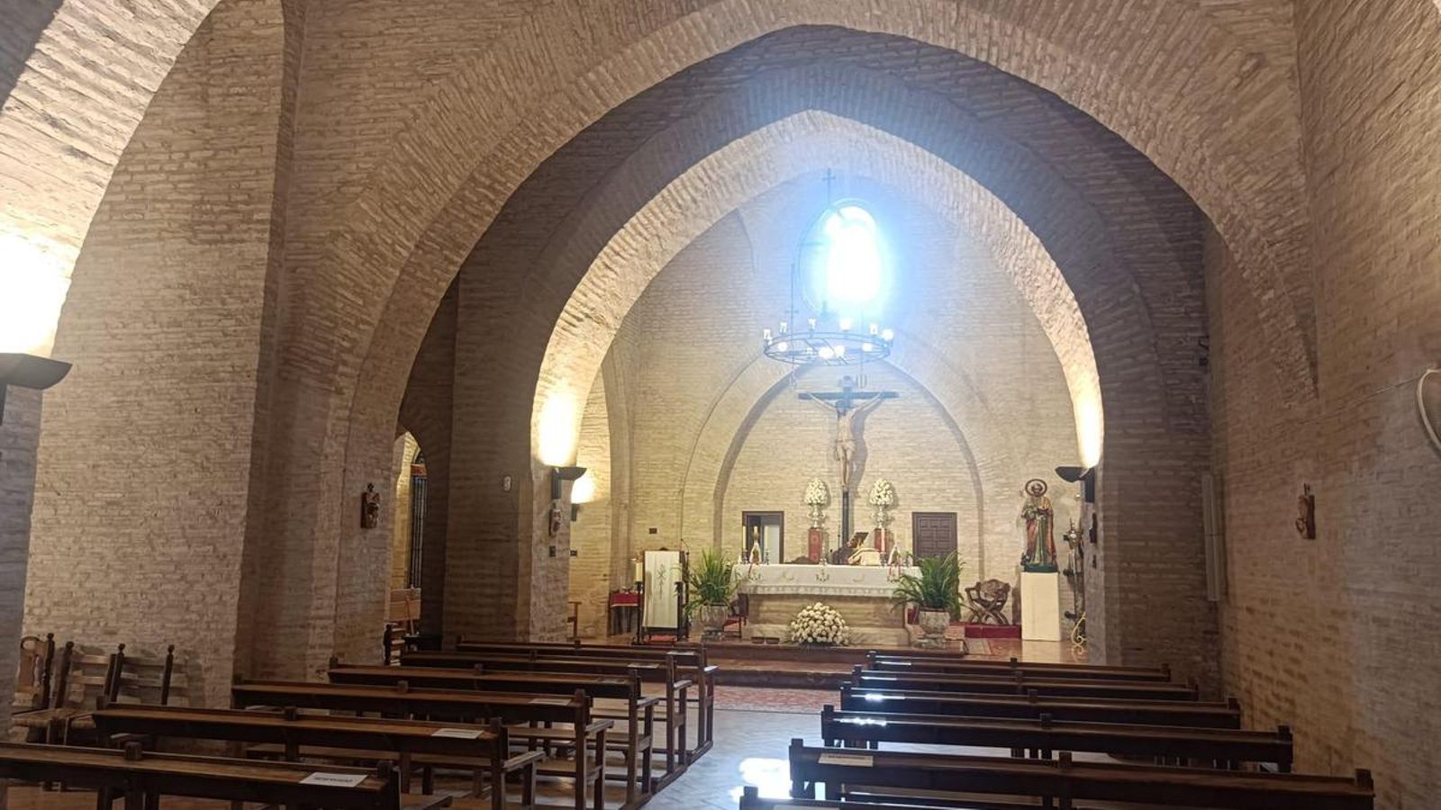 Interior del Castillo-Iglesia de San Bartolomé, en Villalba del Alcor