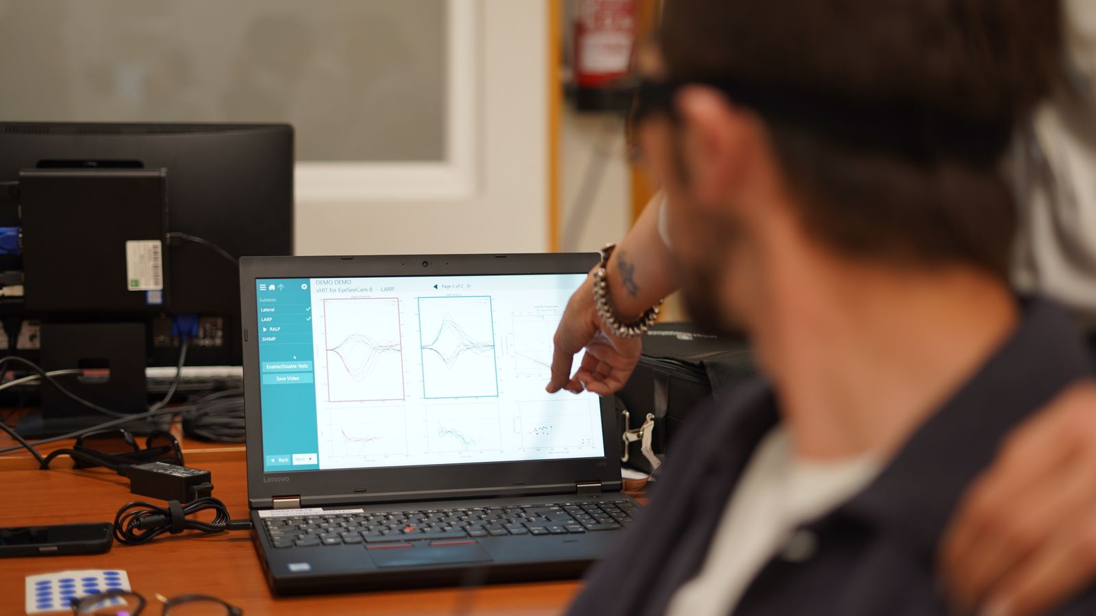 Sesión práctica de prueba audiovestibular