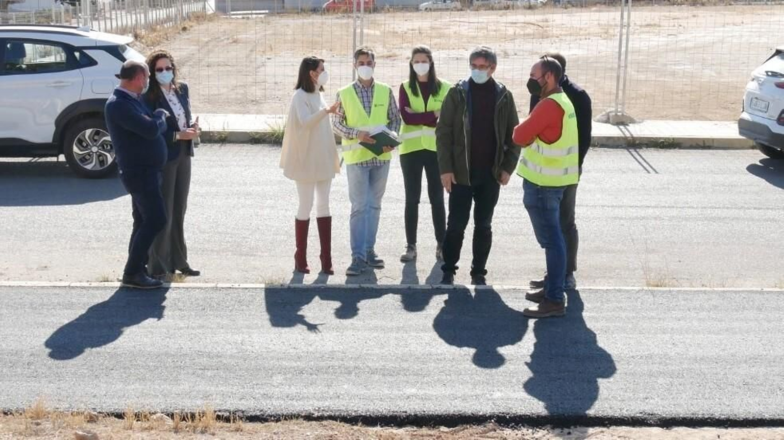 Avanzan “a buen ritmo” las obras del carril bici que conectará el núcleo urbano de Adra con las barriadas