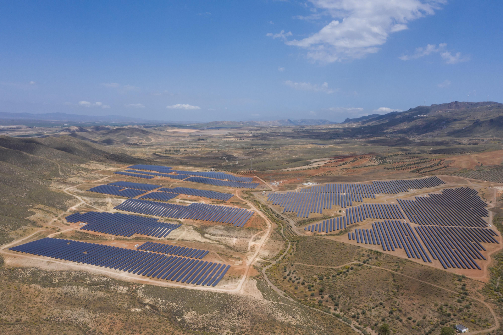 Planta solar fotovoltaica de La Cabrita en el término municipal de Tabernas.