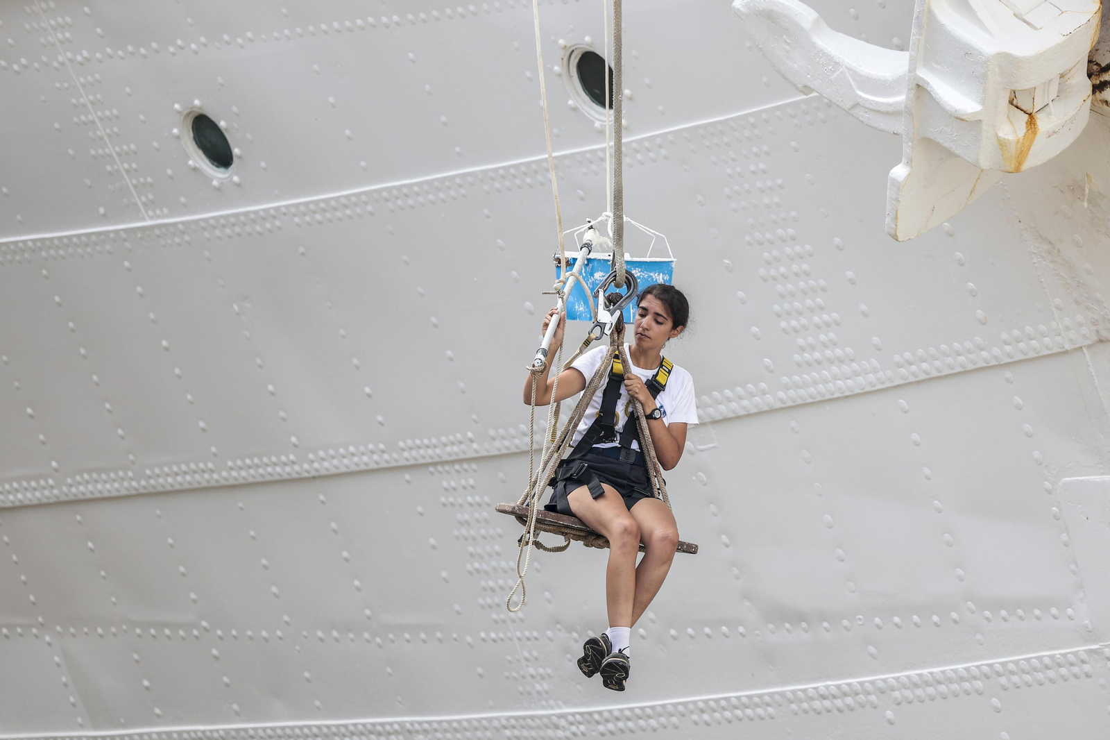 Las imágenes del buque escuela 'Juan Sebastián de Elcano' en Buenos Aires