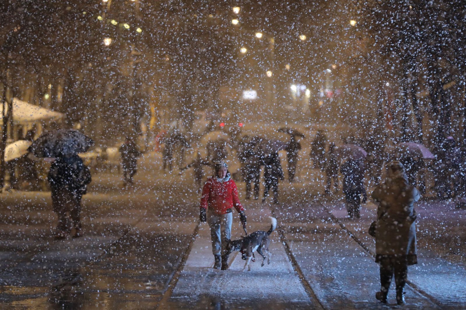 Jerusalén, cubierta de nieve tras el paso del temporal 'Elpida'