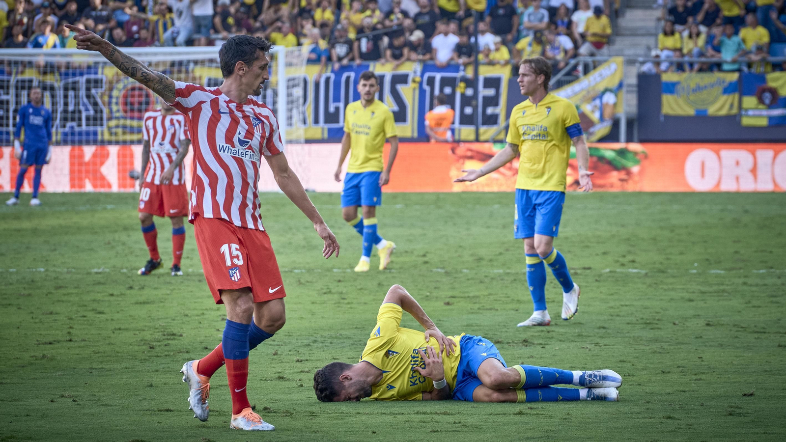 Partido de la victoria del Cádiz CF sobre el Atlético de Madrid