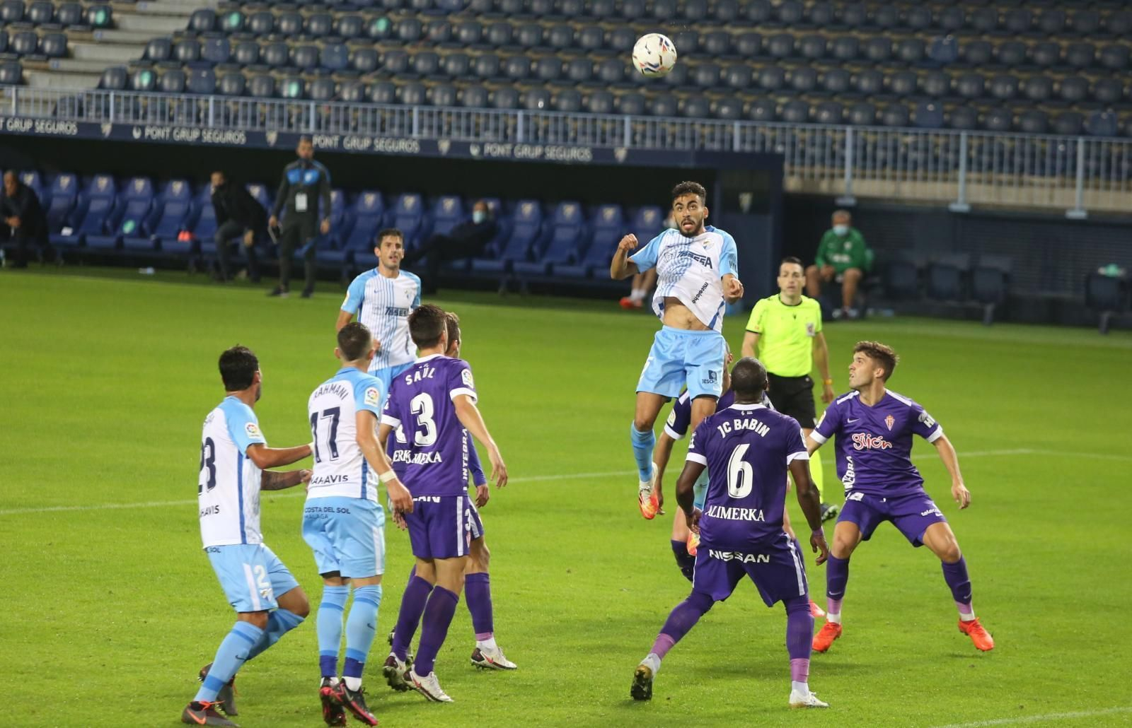 Las fotos del Málaga - Sporting de Gijón