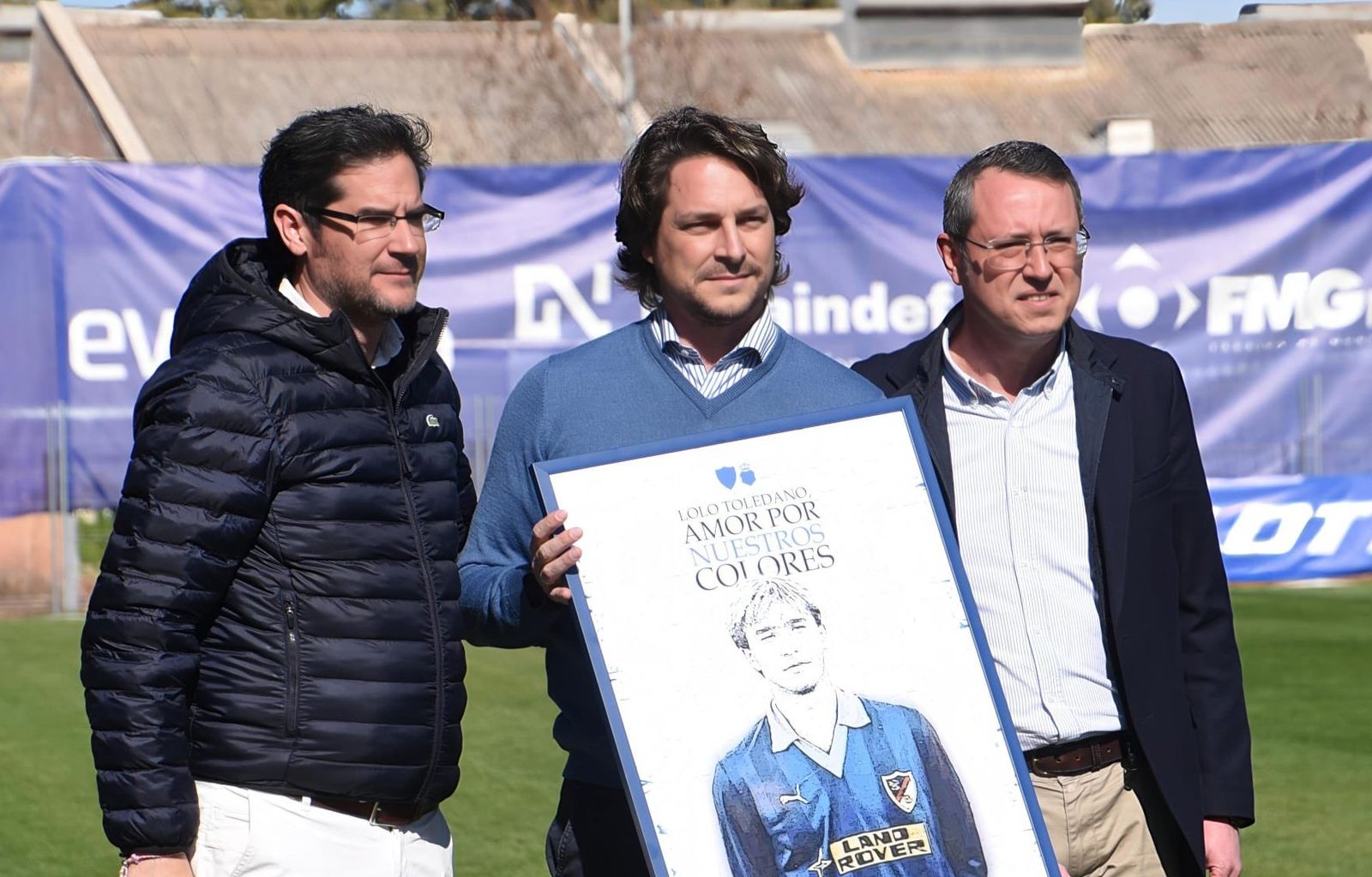 Javier Vallejo, junto a Carlos Hita, en el reciente homenaje a Manuel Toledano.