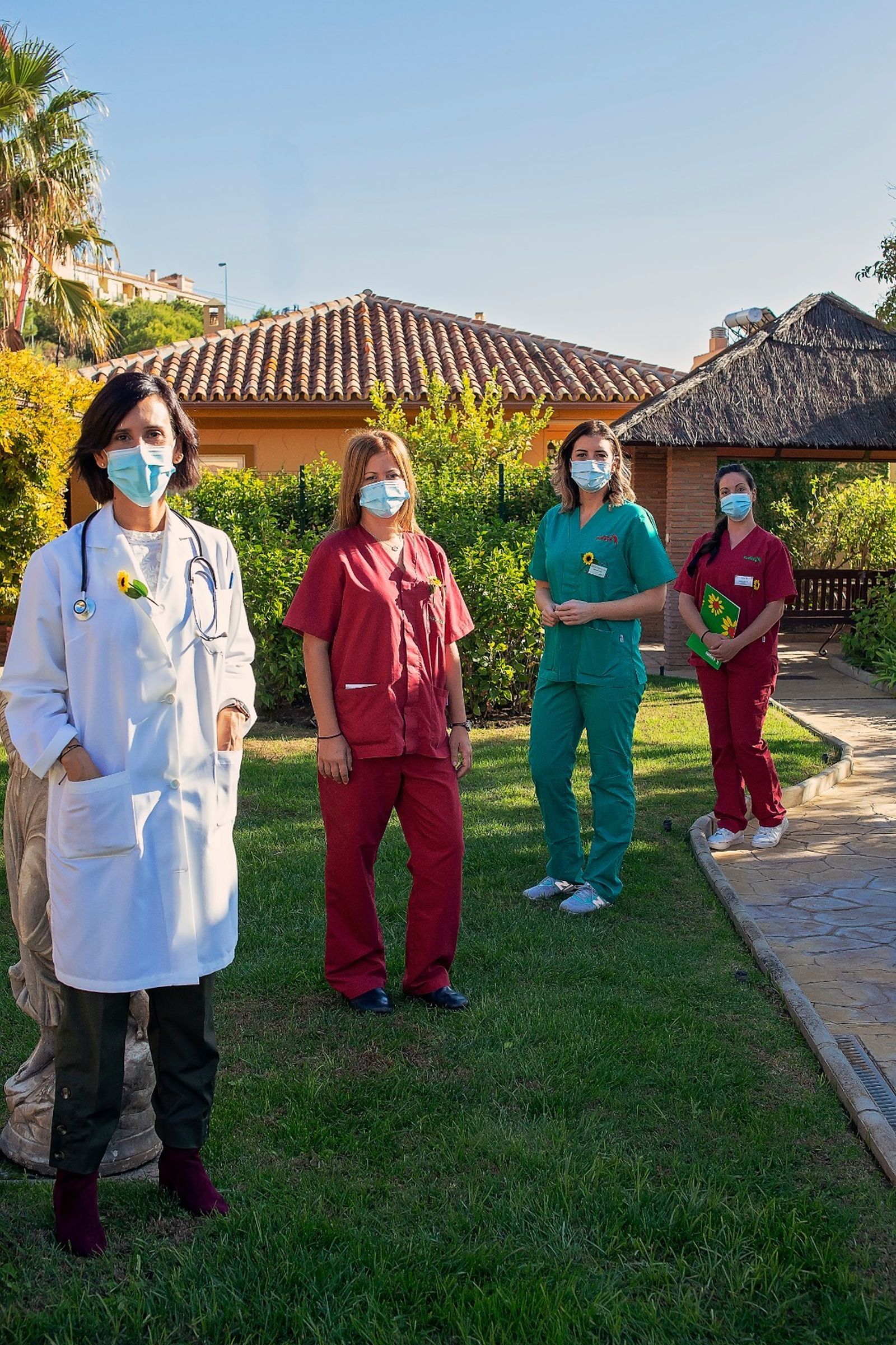 Uno de los equipos de atención domiciliaria de Cudeca.