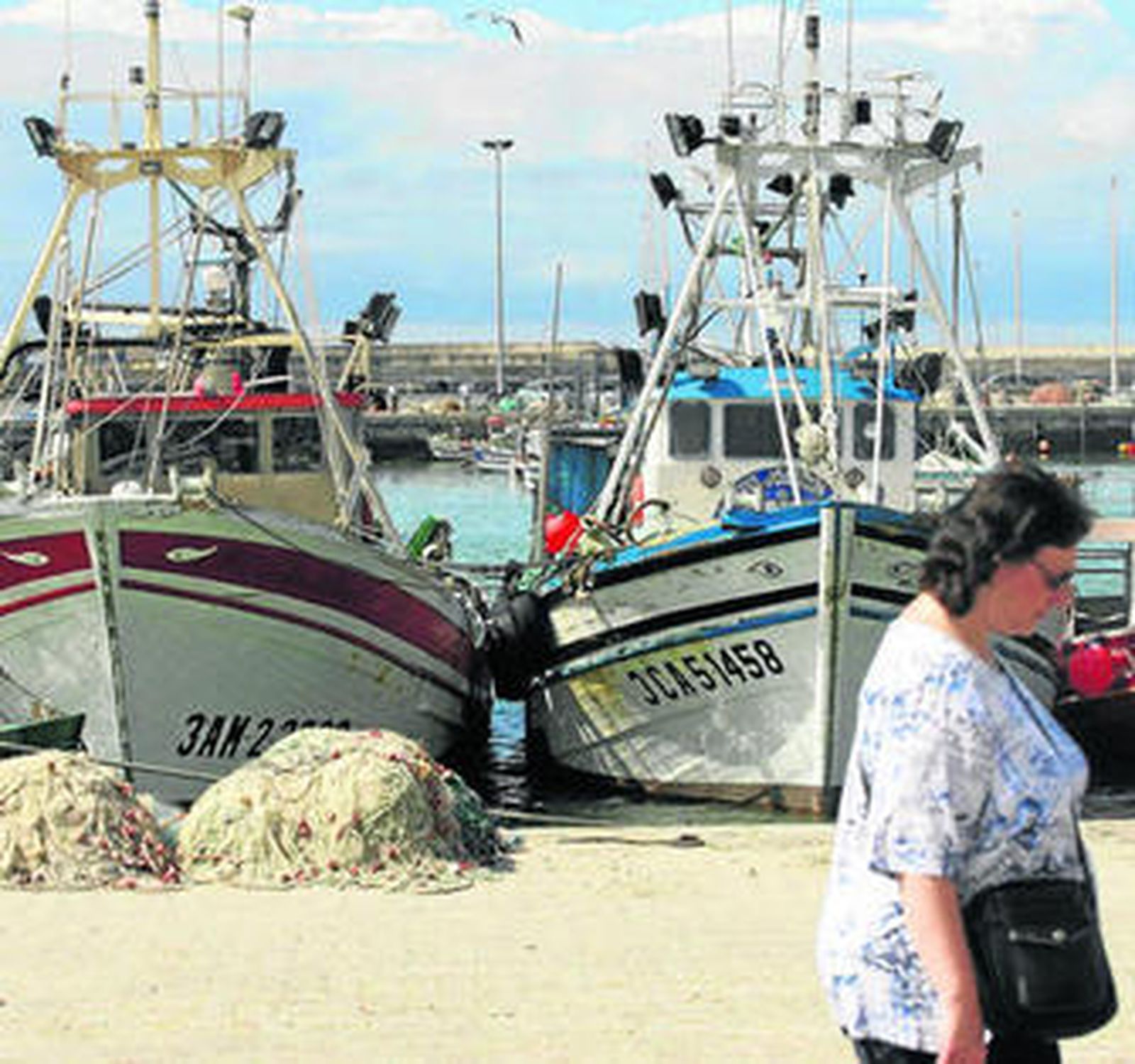 Imagen de archivo de pesqueros que faenaban en Marruecos.