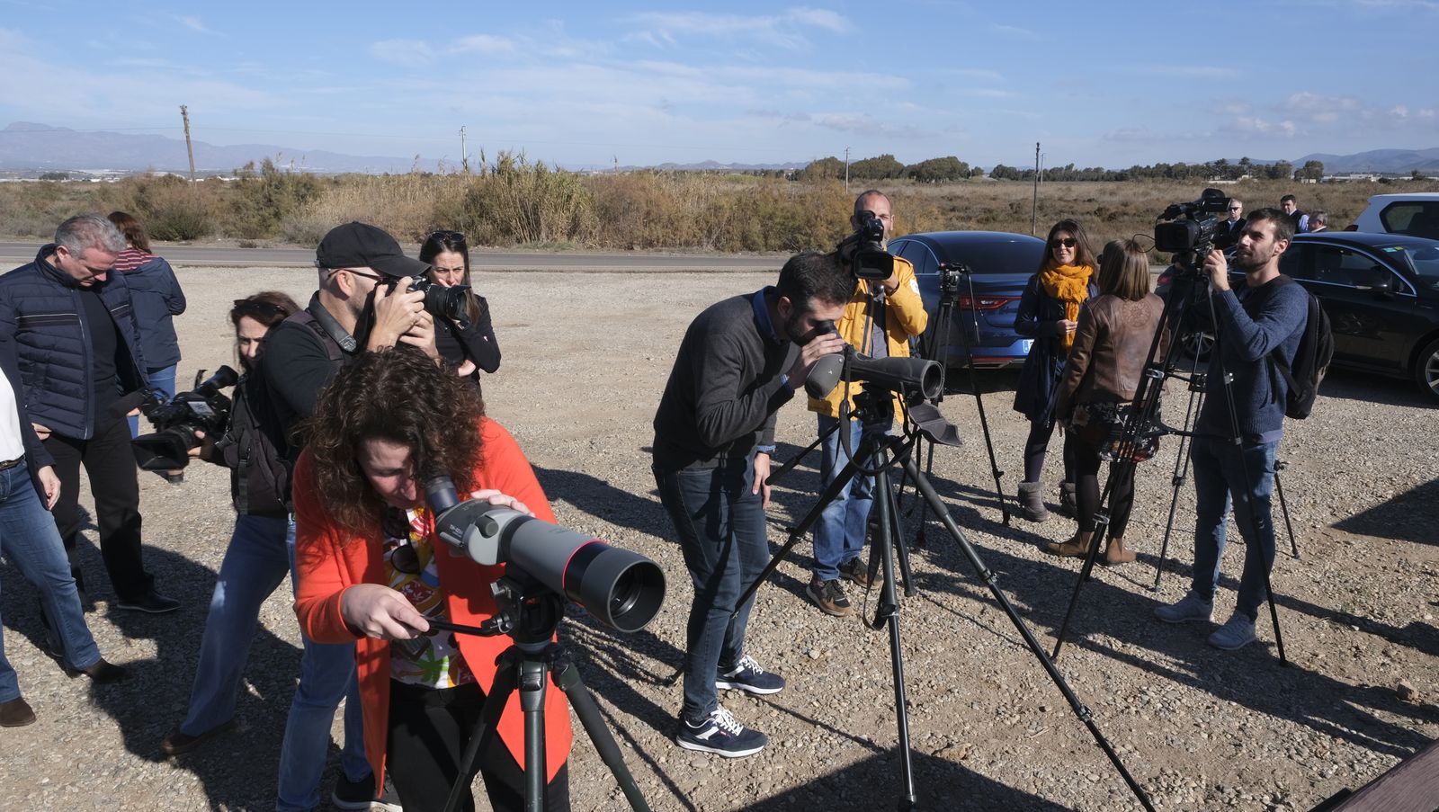 Imágenes de las Salinas de Cabo de Gata con agua otra vez