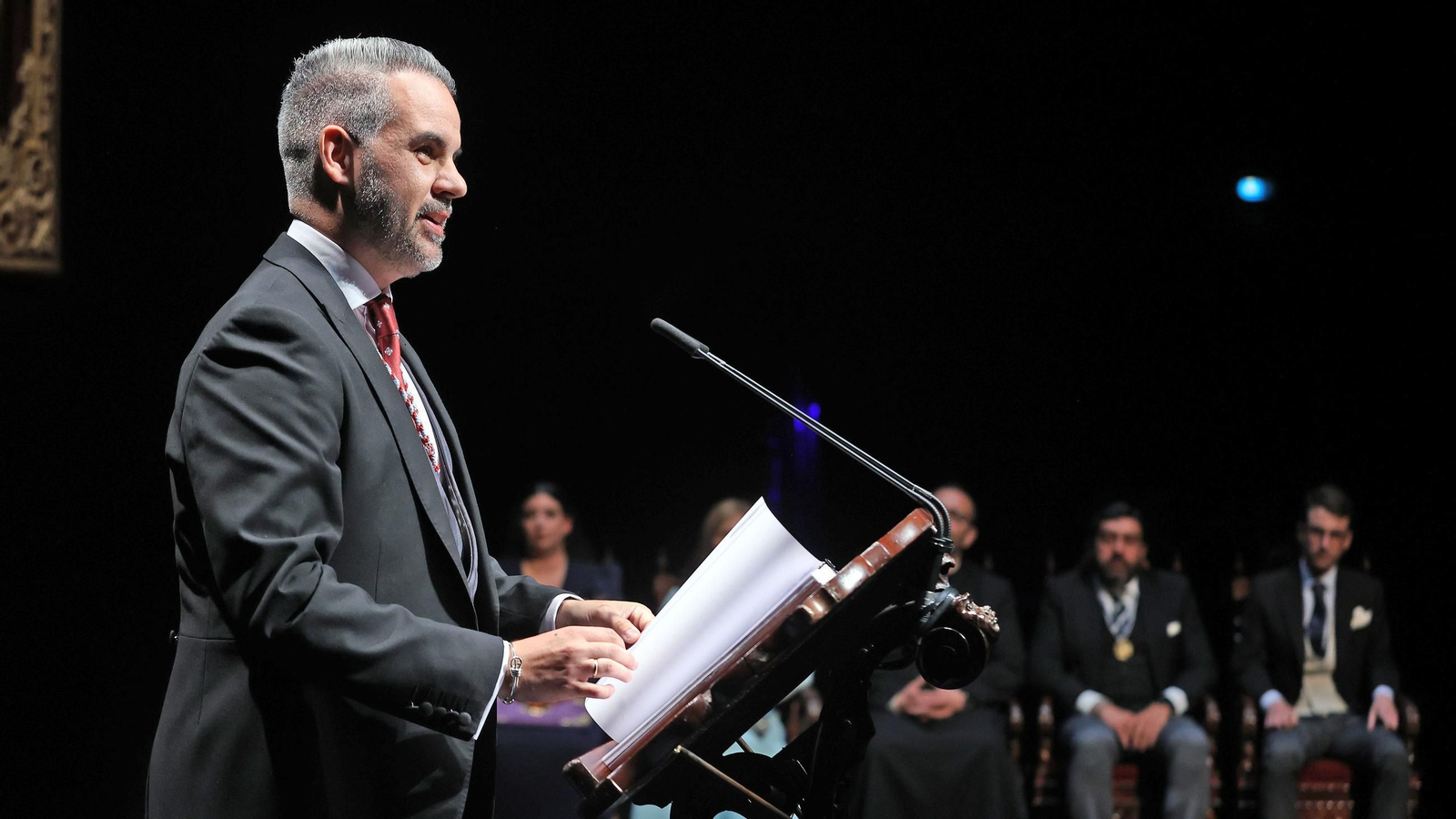 Imágenes de David Puerto en su pregón de Semana Santa 2025 en Jerez