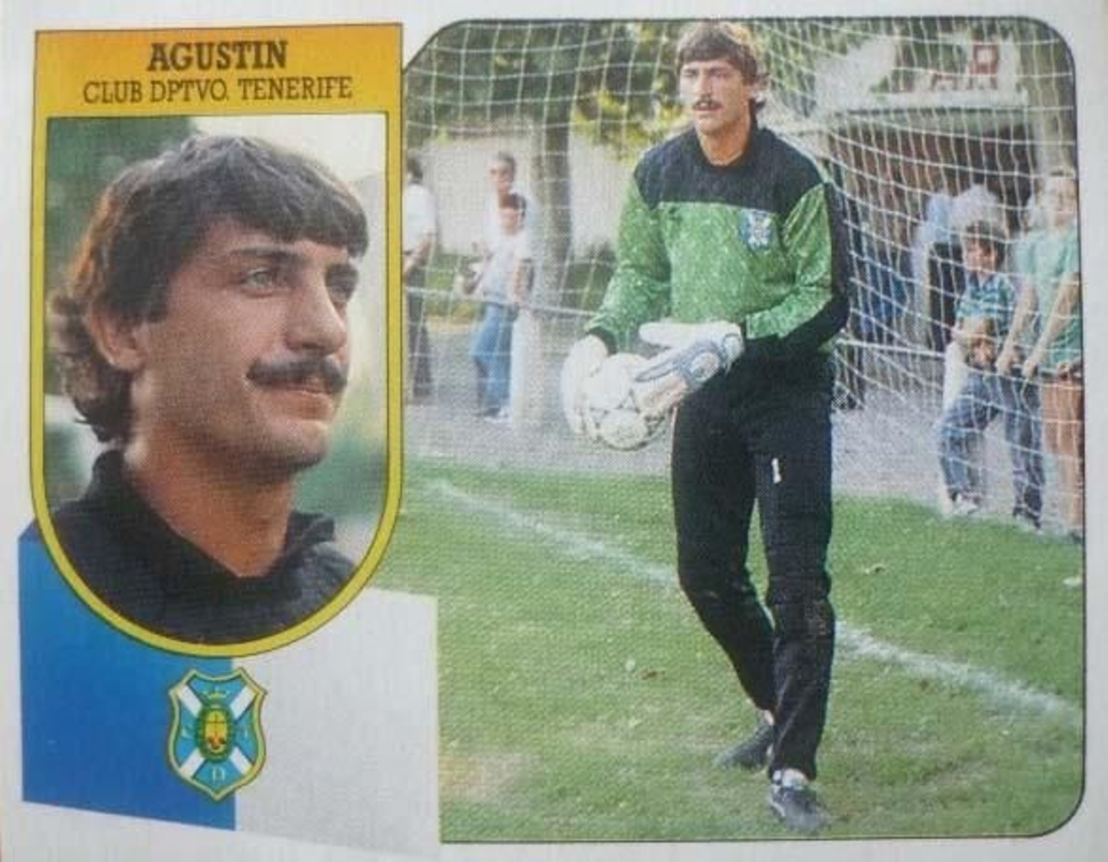 Un cromo de Ediciones Este de la etapa de Agustín en el Tenerife