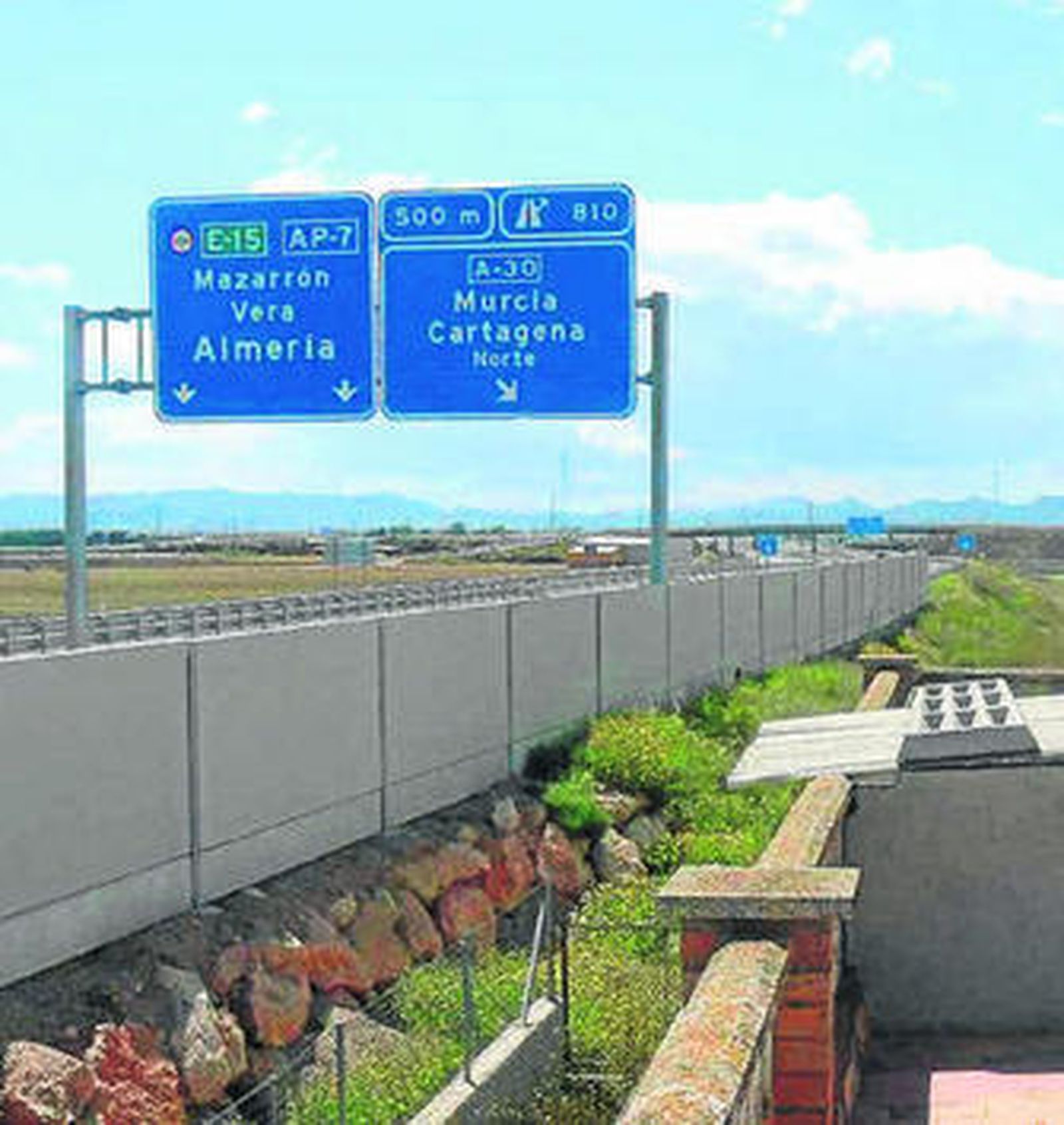 Uno de los tramos de la vía de peaje.