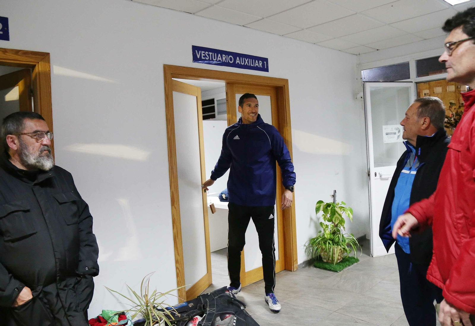 Imágenes del primer entrenamiento de Calle, nuevo entrenador del Xerez CD