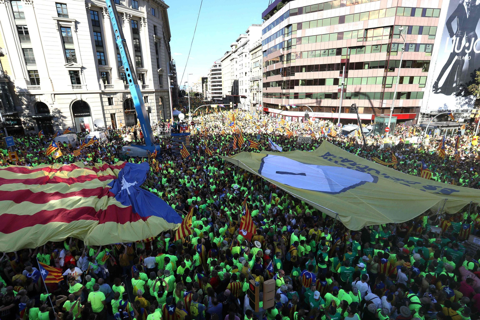 La manifestación independentista de la Diada, en imágenes