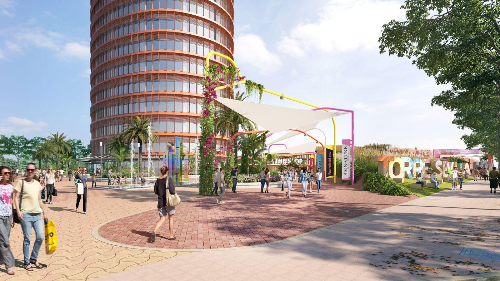 Los accesos ganarán sombra y vegetación.