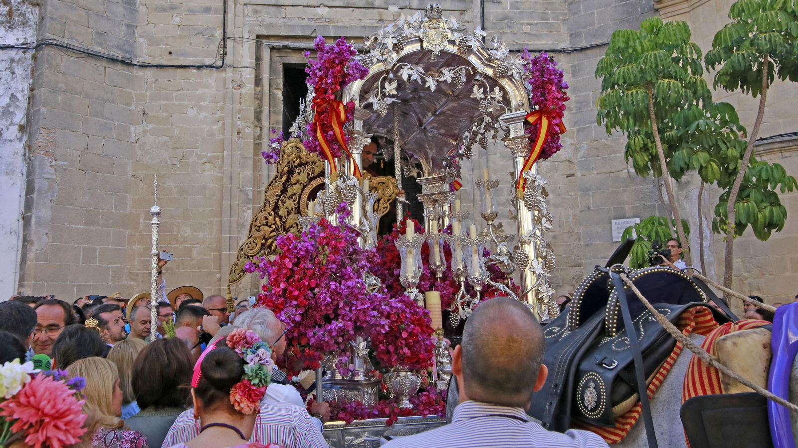 Imágenes de pasadas romerías de la Hdad de Jerez al Rocío