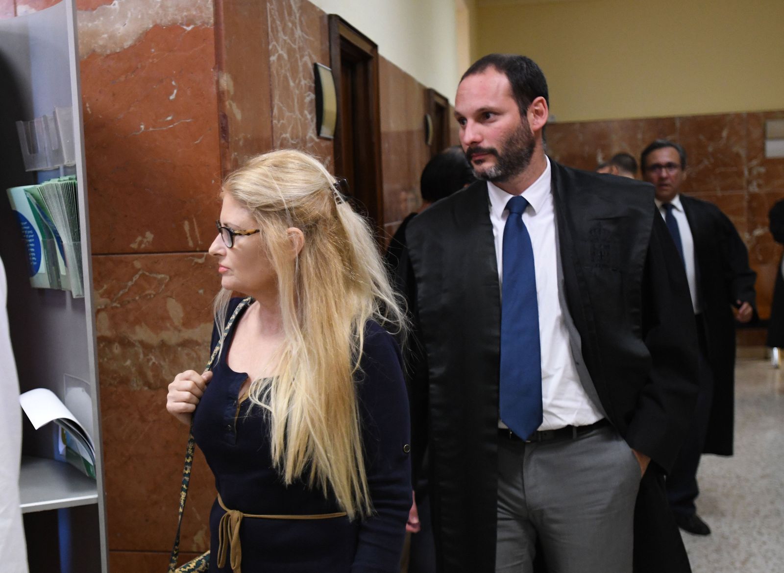 María Teresa González, ayer en la Audiencia Provincial de Almería.