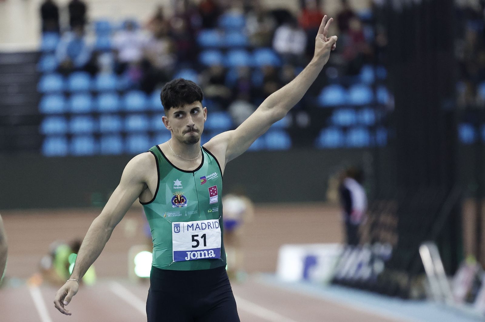 Dani Rodríguez es uno de los integrantes del relevo 4x100.