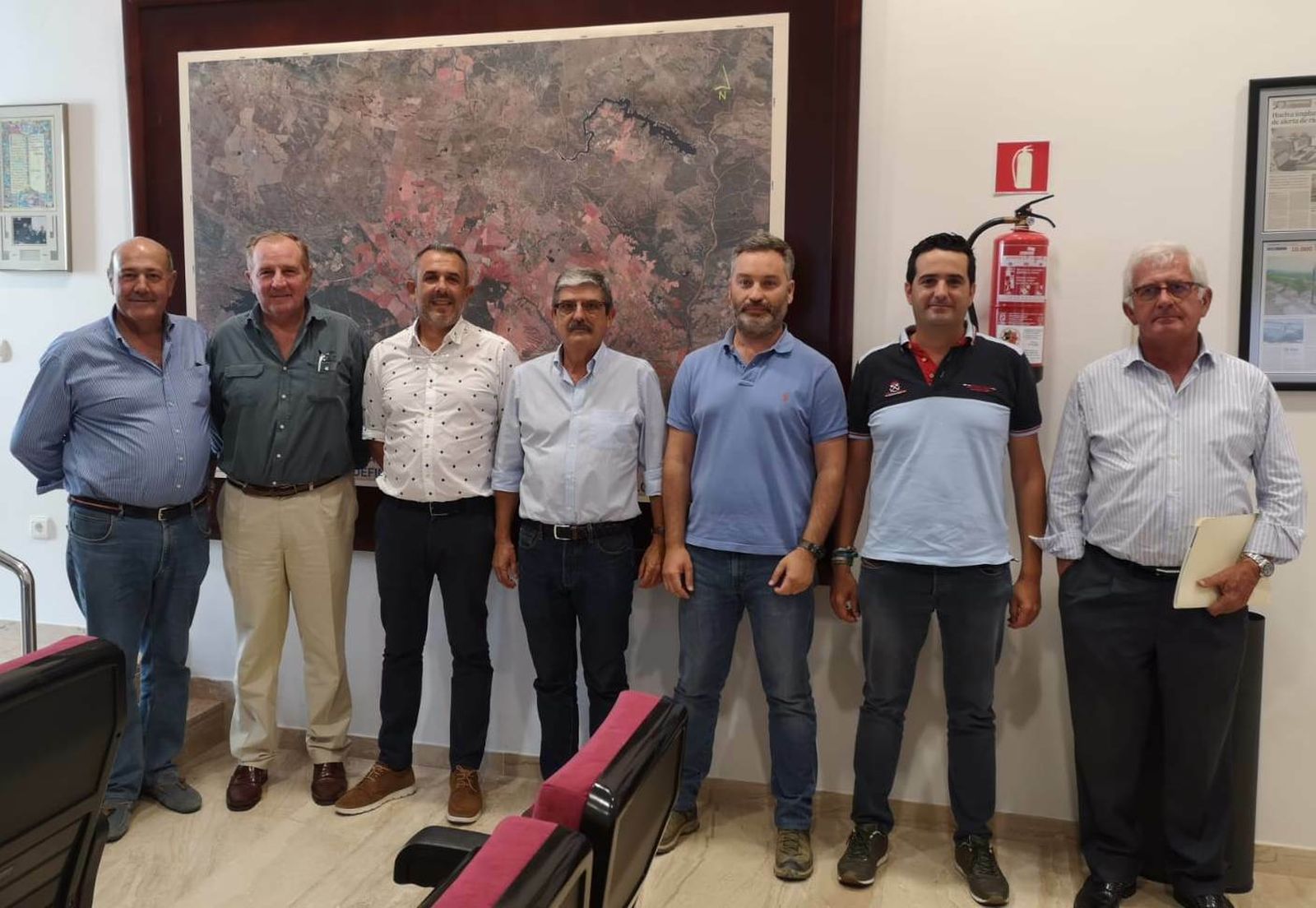 Miembros de la Junta General de la Comunidad de Regantes del Sur-Andévalo.