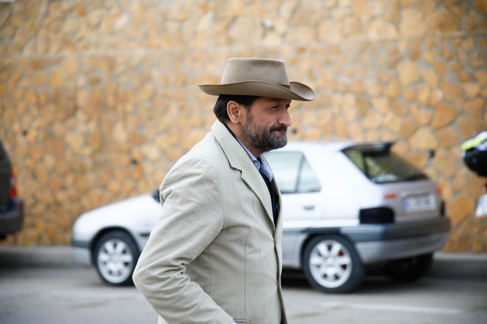 Descubrimiento de la silla del actor Fabio Testi en el Paseo de la Fama de Tabernas, en imágenes