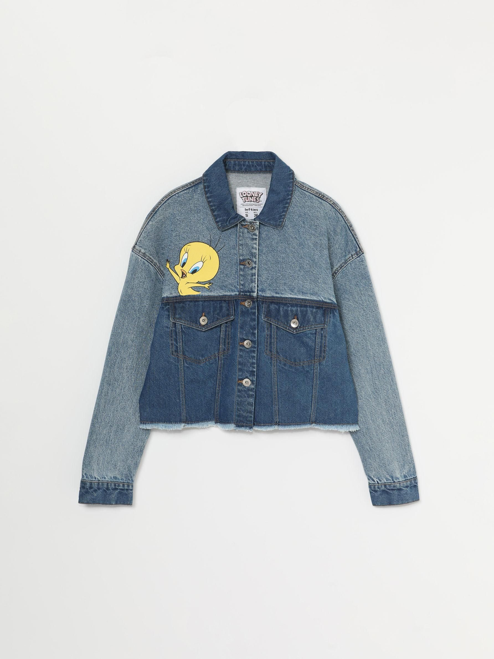 Chaqueta vaquera 'cropped' de Piolín de Lefties.