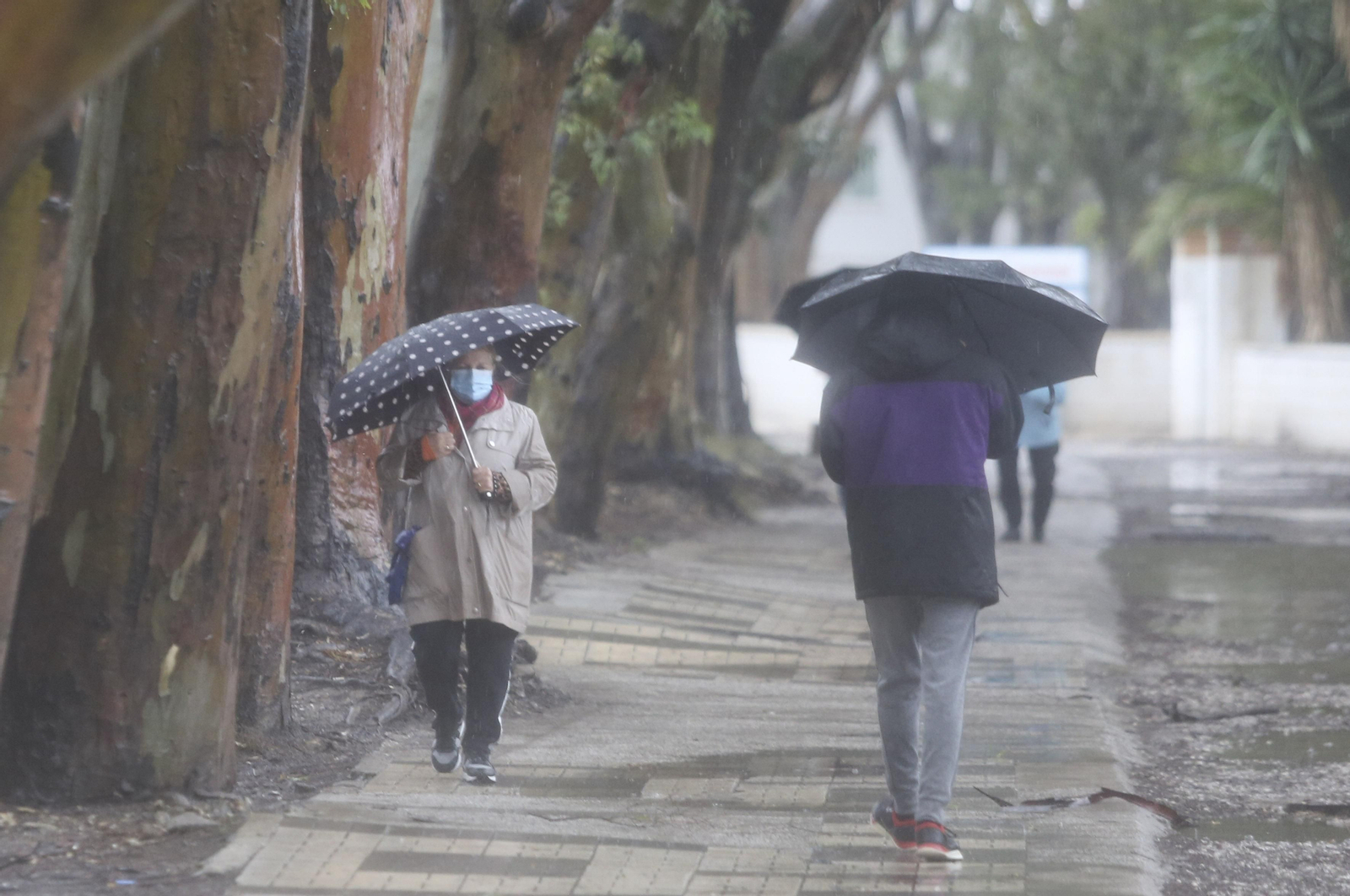 Fotos de las incidencias de la lluvia en Málaga