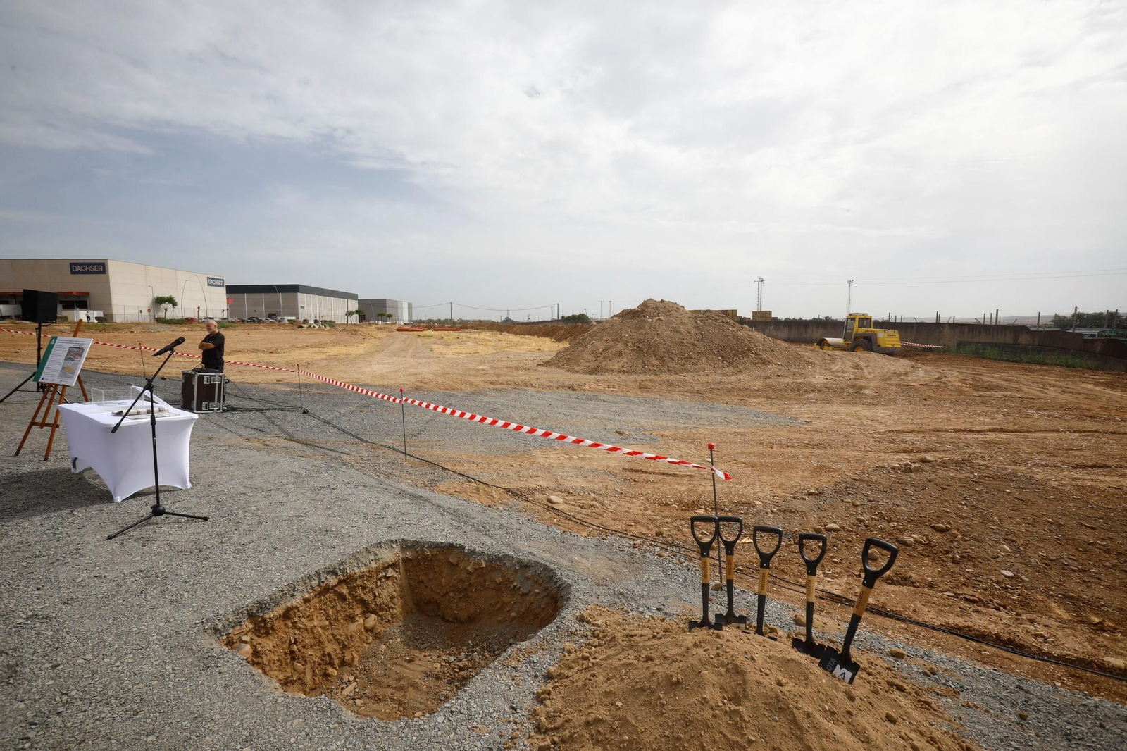 El inicio de las obras de la tercera fase del parque logístico de Córdoba, en imágenes