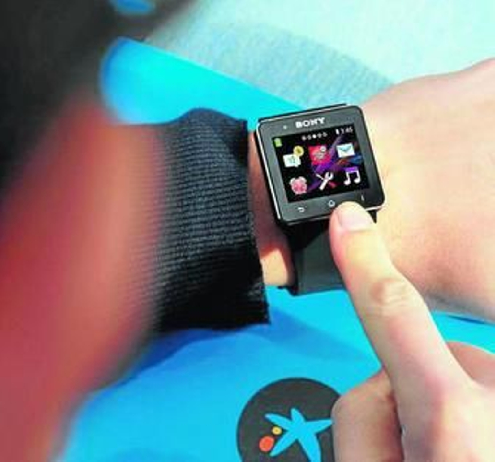 Imagen de la aplicación de Caixabank para 'smart watch'. Imagen de la aplicación de Caixabank para 'smart watch'.