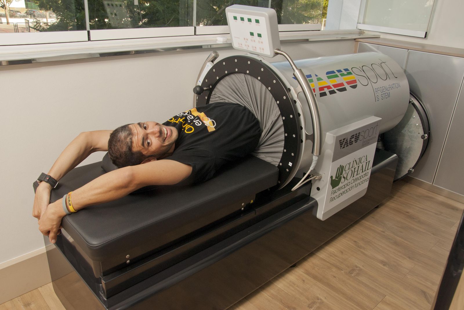 El sistema Vacusport del que se podrá hacer uso en el Maratón del domingo.