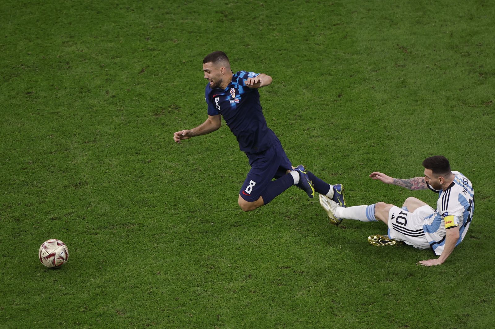 Las fotos de Messi contra Croacia