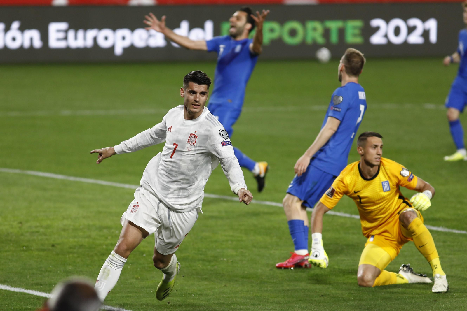 Morata fue el autor del tanto de España.