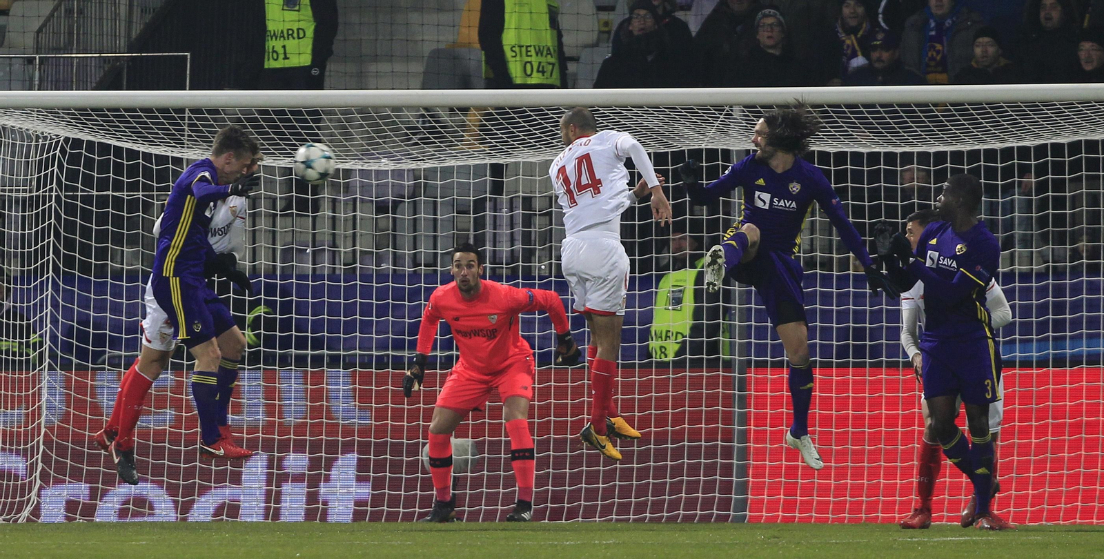 El Maribor-Sevilla FC, en imágenes