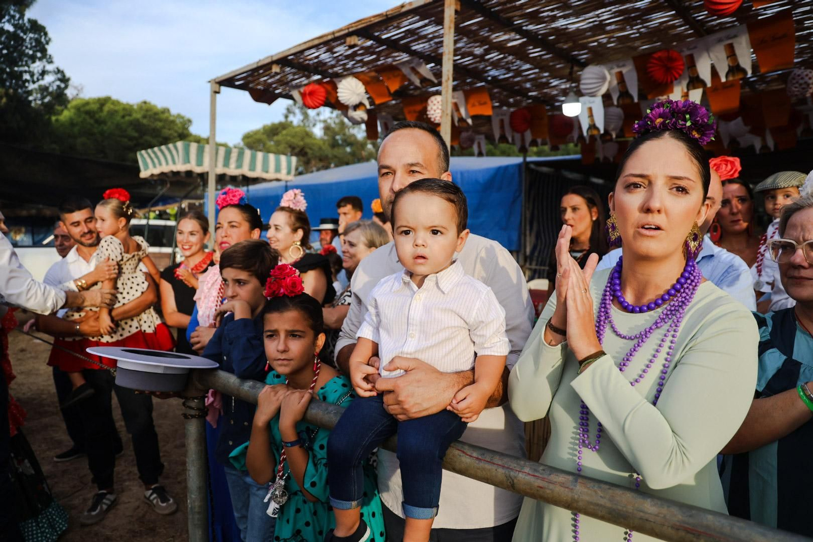 Imágenes de la procesión de Nuestra Señora de los Milagros, patrona de Palos de la Frontera, en la romería en el pinar de La Rábida
