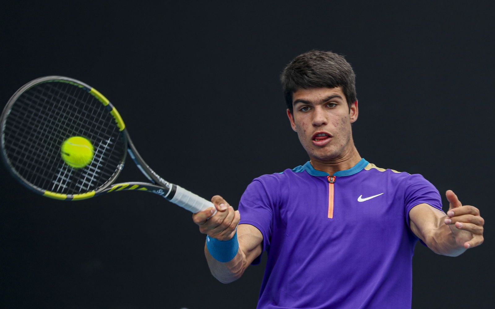 Carlos Alcaraz, durante un torneo.