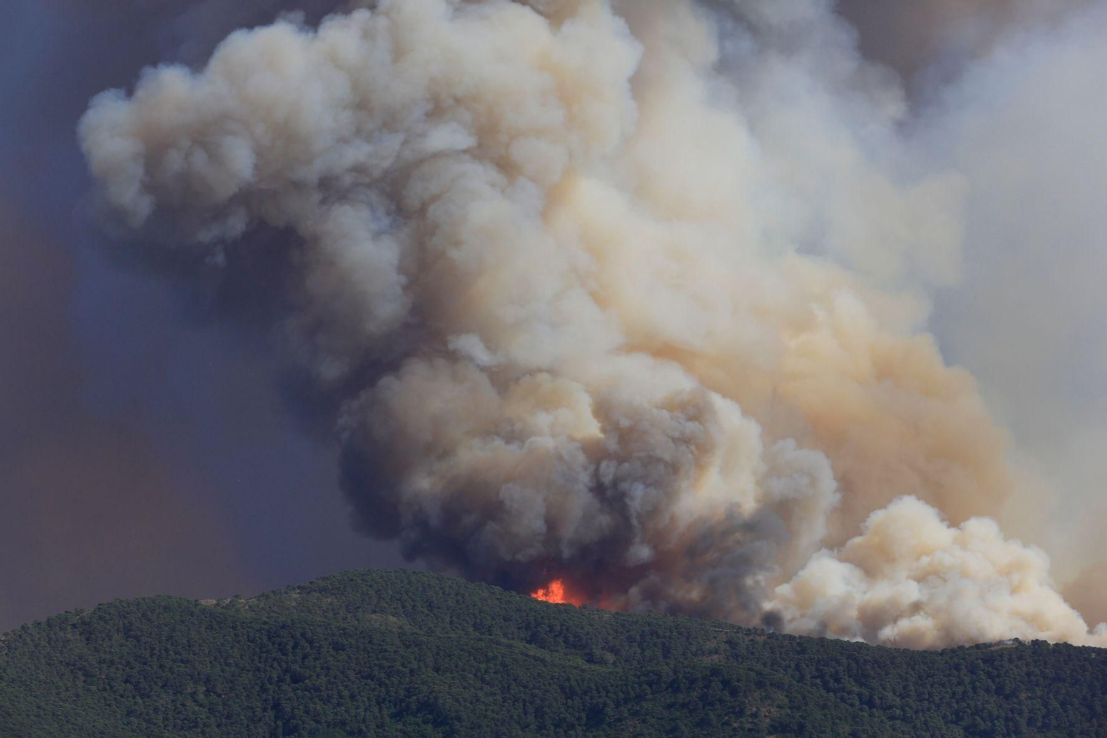 El incendio en Pujerra, en Málaga, en fotos