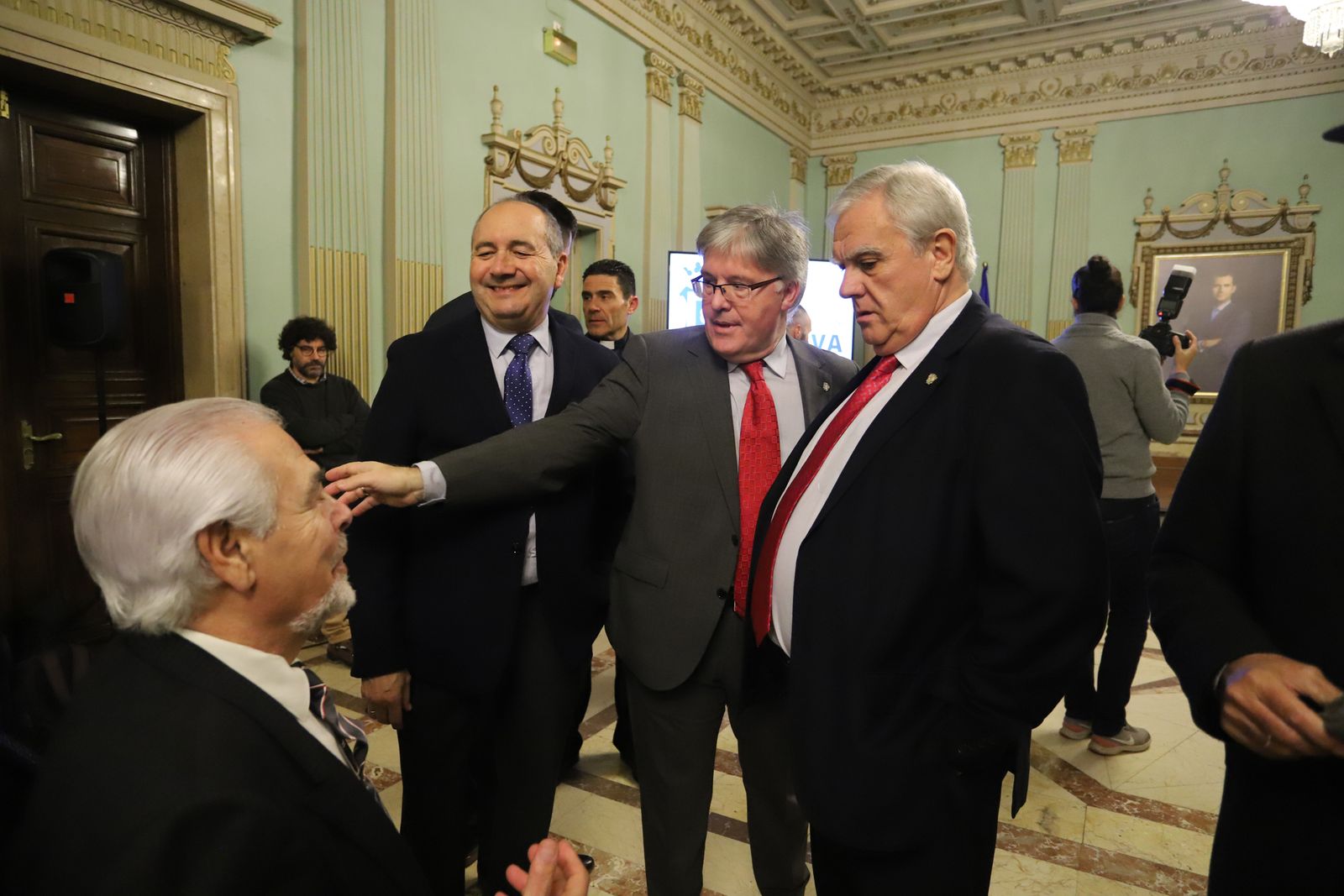 Imágenes de la presentación del cartel de la Semana Santa de Huelva de 2020