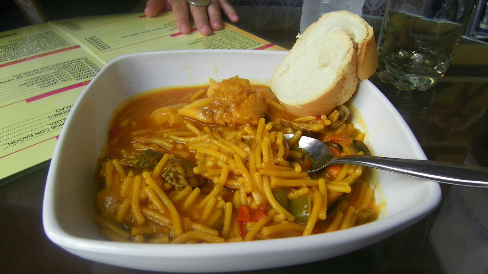 Fideos a la marinera de El Volapié.