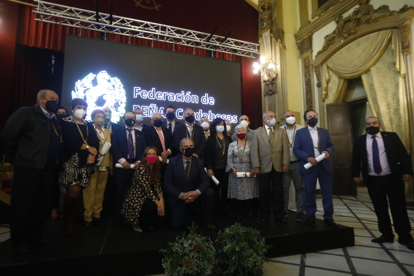 La entrega de los Potros de la Federación de Peñas Cordobesas, en fotografías